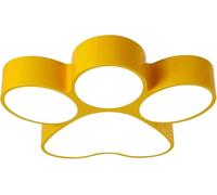 Dog Paw Ceiling Light Fixture, Modern LED Acrylic Flush Mount Lamp for Children's Rooms, Cute Dog Footprint Design for Boys and Girls Bedrooms and Living Rooms