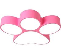 Dog Paw Ceiling Light Fixture, Modern LED Acrylic Flush Mount Lamp for Children's Rooms, Cute Dog Footprint Design for Boys and Girls Bedrooms and Living Rooms