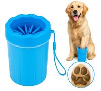 Dog Paw Cleaner with Cleaning Brush - Portable Paw Cleaner for Dogs - Gentle Dog Paw Washing - Silicone Accessories - Easy-to-Use Scrubber - Ideal for Off-Leash Parks and Home Use