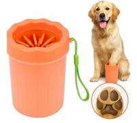 Dog Paw Cleaner with Cleaning Brush - Portable Paw Cleaner for Dogs - Gentle Paw Washing - Silicone Dog Accessories - Easy-to-Use Scrubber - Ideal for Off-Leash Parks and Home Use