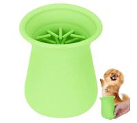 Dog Paw Cleaners - Portable Foot Brush Cleaner, Soft Silicone Brush Cleaner, Soft Pet Mud Removal Tool, Reusable Cleaning Cup | Air Travel Use