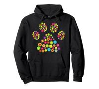 Dog paw flowers dog mom miss Dog Lovers Bello Pullover Hoodie