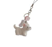 Dog Paw Keychain/Strap Soft Fill Resin Animal Keyring Lightweight Design for Everyday Carry Cartoon Dog Keychain, フリーサイズ
