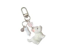 Dog Paw Keychain/Strap Soft Fill Resin Animal Keyring Lightweight Design for Everyday Carry Cartoon Dog Keychain, フリーサイズ