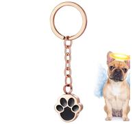 Dog Paw Keyring | Opening Stainless Steel Memorial Pendant | Safe Pet Bag Keepsake | and Table Decoration | For Home, Dorm, School, Office, Keys, the