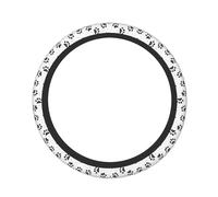 Dog Paw Pattern Print Practical Car Steering Wheel Protector Cars Trucks Stylish Decoration Eco-Friendly