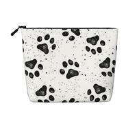 Dog Paw Pattern Printed Make up Bag for Women Makeup Bags Zipper Travel Cosmetic Bags Pouch Organizer
