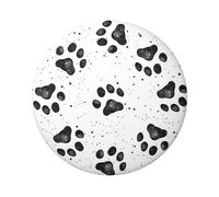 Dog Paw Pattern Printing 6cm Round Tinplate Badge Single Side Printed Perfect For Personal Style Decoration And Gift Giving