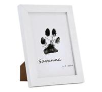 Dog Paw Print Frame Kit - 110g Paw Print Stamp Pad For Dogs | Paw Print Ink Keepsake Photo Frame Kit | Nkless/Clean Touch Ink Pad For Pet Pawprint, Dog Paw Print Kit Keepsake Frame For Dogs Cats