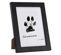 Dog Paw Print Frame Kit - 110g Paw Print Stamp Pad For Dogs | Paw Print Ink Keepsake Photo Frame Kit | Nkless/Clean Touch Ink Pad For Pet Pawprint, Dog Paw Print Kit Keepsake Frame For Dogs Cats
