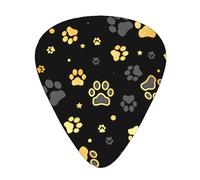 Dog Paw Print Guitar Paddle 12 Pack Guitar Pickup Suitable For Playing Acoustic Guitars, Electric Guitars, Etc.