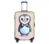 Dog Paw Print Travel Box Protective Cover,Travel Luggage Cover,Suitcase Protector Fits 18-32 In,Suitcase Cover, Cute Penguin Prints, M