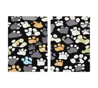 Dog Paw Prints 2-standard-scale-2_00x Passport Holder Ultra Slim PU Leather Travel Document Organizer Compact Premium International US Passport Protector Cover for Women Men