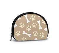 Dog Paw Prints Bones Cute Brown Bear Coin Purse Wallets Change Pouch Colorful Key Holder Zipper Small Cosmetic Makeup Bags