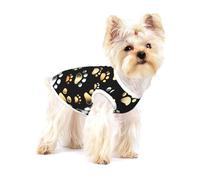 Dog Paw Prints Pet Dog T-Shirt Dogs Cats Cotton Sleeveless Vest Pet Apparel T Shirts Suitable For Small Pets