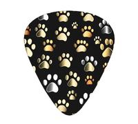 Dog Paw Prints Print 12 Pieces Guitar Picks For Guitars And Ukulele, Unique Guitar Present