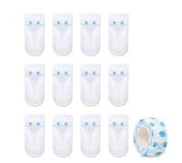 Dog Paw Protection Booties - 12X Non-Woven Waterproof Dog Foot Covers | Socks Protector With Adhesive Bandage, Shoes For Small Medium Dogs, Outdoor Indoor Paw Care Accessory