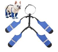 Dog Paw Protector Boots - Blue Dog Foot Protectors, Portable Canine Paw Covers | Waterproof Dog Boots with Suspenders, Dirty-Proof Non-Slip Puppy Garden Walking Paw Shoes Four Seasons