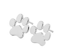 Dog Paw Shape Earrings Sterling Silver Studs For Jewelry Present Set Durable Service Practical design