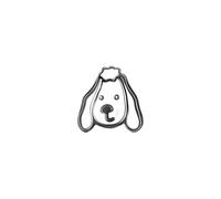 Dog Paw Stud Earrings for Women 999 Pure Silver with Resin Coating (Corgi)