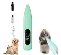 Dog Paw Trimmer, Electric Cordless Pet Clippers, Multifunctional Pet Hair Trimmer Waterproof Rechargeable Shaver with LED Light for Paws Eyes Ears Face Buttocks for Small Dogs and Cats
