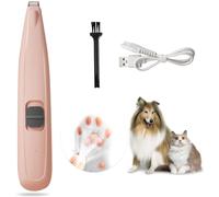 Dog Paw Trimmer, Pet Foot Hair Clipper, USB Rechargable Dog Clippers, 40DB Low Noise Dog Cat Electric Hair Trimmer with LED, for Paws, Eyes, Ears, Face, Rump