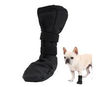 Dog Paw Wound Cover, Waterproof Adjustable D-og Boots For Injured Paws Black,Soft Non-slip Sole Do-g Wound Protector, Lightweight Breathable Recovery D og Feet Covers For All Breeds Outdoor Walking