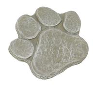 Dog Pawprint Memorial Stone, DIY Engraving Pet Grave Marker, Resin Pet Monument, Heartfelt Dog Memorial Stone for Garden, Yard, Backyard (Mossy Green)