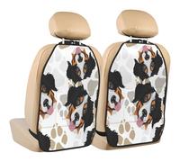 Dog Paws Bernese Mountain Dog,2 Pack Car Seat Kick Mats Back Seat Protector Durable Back Seat Organiser