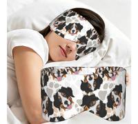 Dog Paws Bernese Mountain Dog, Sleep Mask for Home Travel, Full Eye Covers Light Blocking Eye Mask Sleep Eye and Ear Muffs