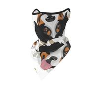 Dog Paws Bernese Mountain Dog Windproof Mask,Neck Gaiter Winter Motorcycle Face Cover