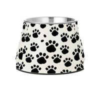 Dog Paws Dog Raised Bowl, 540 ML Feeding Food Pet Bowl Stainless Steel Non-slip High Capacity Cat Bowl