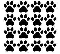 Dog Paws Feet Footprints Foot Print Paw Prints Self Adhesive Wall Stickers Decal Wall Art Size 600mm Wide x 600mm deep (Large)