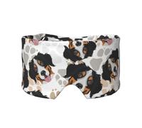 Dog Paws Pattern Bernese Mountain Dog, Full Eye Covers Light Blocking Eye Mask Sleep Eye and Ear Muffs