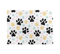 Dog Paws Print Seamless Pattern Adults 500 Pieces Puzzles-Jigsaw Wooden Puzzle for Adults Elderly