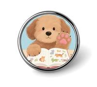 Dog Paws Printed Round Brooch A Must Have Accessory for Trendy Women Ideal for Valentine's Day Birthday Graduation