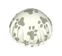 Dog Paws,Shower Cap Nightcap Double Layer Waterproof Elastic Bath Cap Reusable Hair Cap