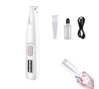 Dog Paws Trimmer for Grooming, Rechargeable Dog/Cat Hair Shaver with LED Light, Waterproof Pet Razor Cordless Pet Shaver for Eyes, Face, Ears, Small Areas