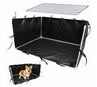 Dog Pee Pad Holder, Dog Gland Box High Walls - Dog Splash Box Guard | Easy Clean Adjustable Pet Toilet Fence 600D for Indoor and Outdoor Use