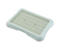 Dog Pee Pad Holder, Square Tray Toilet, Indoor Dogs Pott with Removable Post, Mesh Training Potty for Large Small Medium Pets Pet Use Comfortable(Green,47cm)