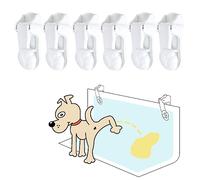 Dog Pee Pad Holder with Walls (6 Pack) for Small & Large Size Wee Wee Pad, Indoor Potty Training Pad Holder for Leg-Lifting Puppies (White)