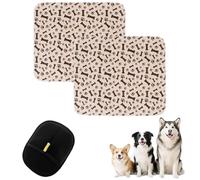 Dog Pee Pads with Pheromones, 2026 Upgraded Washable Reusable 4-Layer Leak Proof Super Absorbent Dog Training Pads for Home and Travel (2pcs Brown,S: 15.7" × 23.6")
