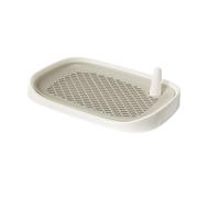 ＡＷＨＡＯ Dog Pee Tray, Removable Indoor Cage with Litter Box, to Prevent, Pee Pad Holder, Milky White