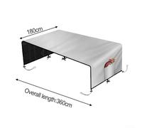 Dog Pen Canopy with Four Adjustable Drawstrings and Securing Straps for Stable Coverage on 24-50 Inch Playpens (360 * 180CM)