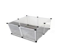 Dog Pen DIY Small Pet Freely Combined Foldable Dog Cage Yard Fence for Dog Cat Kitten Rabbit Guinea Pig Bunny Hedgehogs(8pcs)