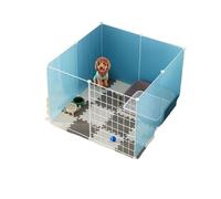 Dog Pen Dog Pet Fence Type Household Fence Indoor Free Combination Small Dog Teddy Isolation Gate Fence Dog Cage(75x75x47CM)