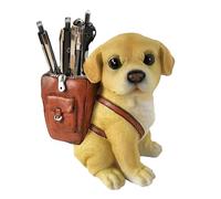 Dog Pen Holder for Desk Labrador Retriever Gifts for Men Women and Kids Unique Pen Pencil Holder Cup Funny Desktop Organizer for Home Office School Desk Decor (lemon-yellow)