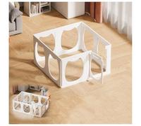 Dog Pen,Pen Mat,Dog Fence Pet Exercise Portable Puppy Play Suitable,60cm Transparent Playpen,Non-Slip,Easy To Install Remove Playpen For Dogs,Cats,Puppies,Rabbits(100 * 100cm,White)