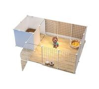Dog Pen Pet Fence, Dog Fence, Indoor Toilet, Small and Medium-sized Dog Kennel, Free Combination, Household Isolation Dog Cage(165x111x47cm white)