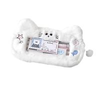 Dog Pencil Case | Pencil Case | Cute Soft Padded Puppy Pencil Case | Plush with Exquisite Stitching, for Students, Profe, A, riferimento alla descrizione, Please